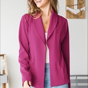 Women's Plus Open Blazer